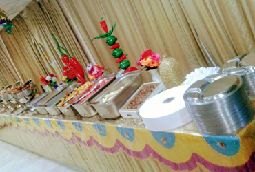 Food setup at hotel